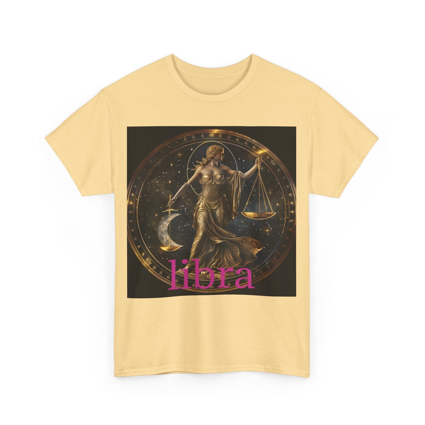 Zodiac Libra Unisex Heavy Cotton Tee