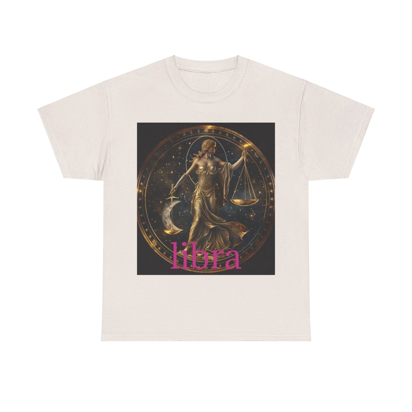 Zodiac Libra Unisex Heavy Cotton Tee