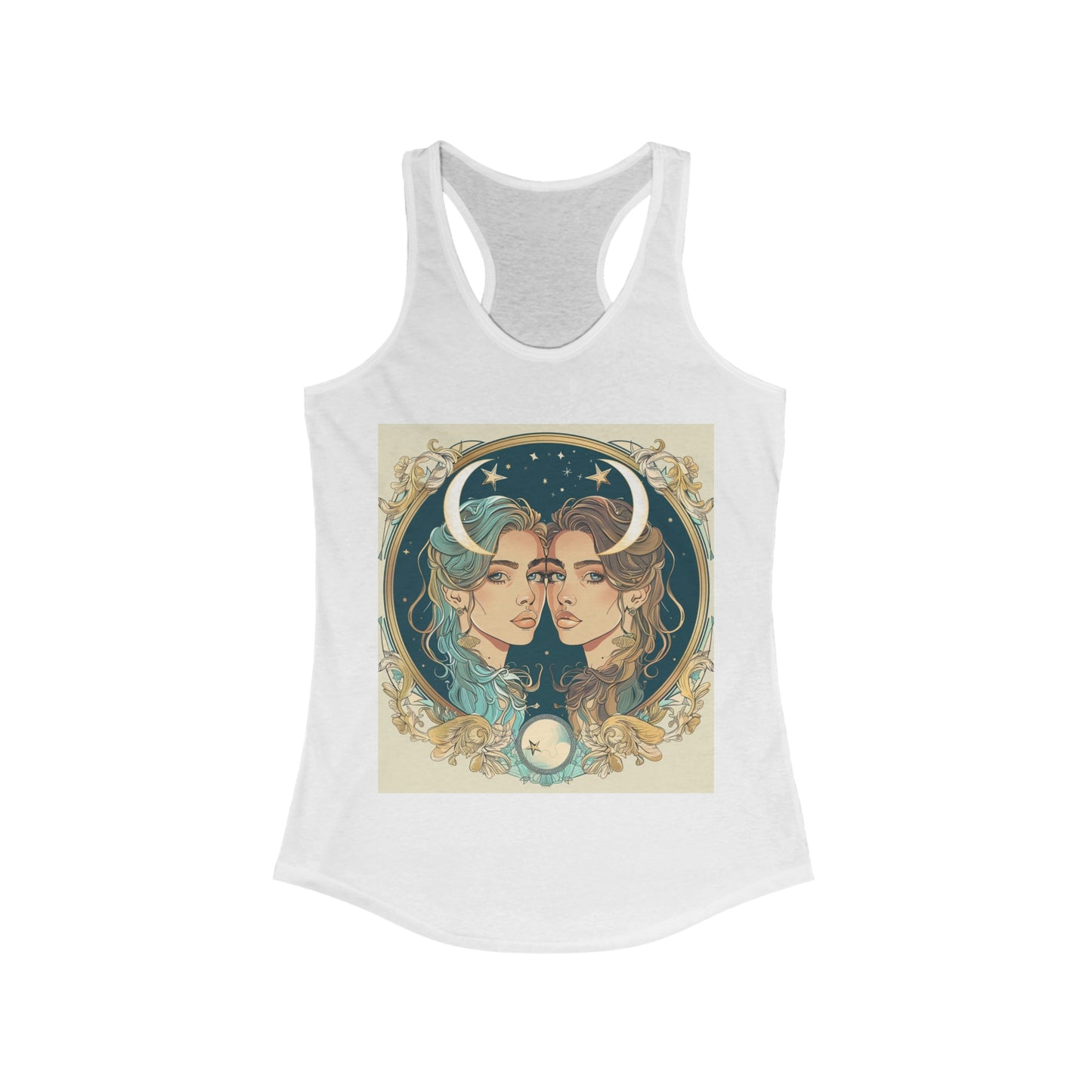 Gemini zodiac Women's Ideal Racerback Tank