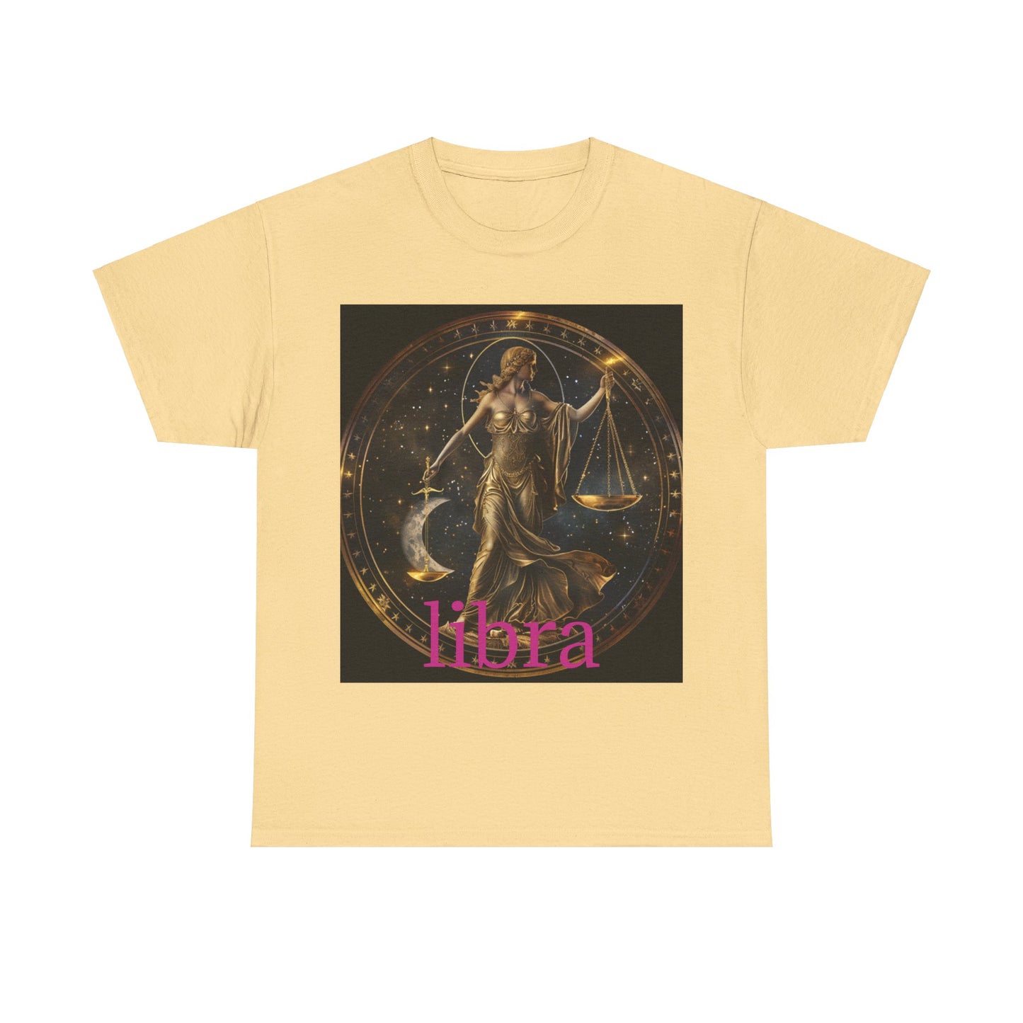 Zodiac Libra Unisex Heavy Cotton Tee