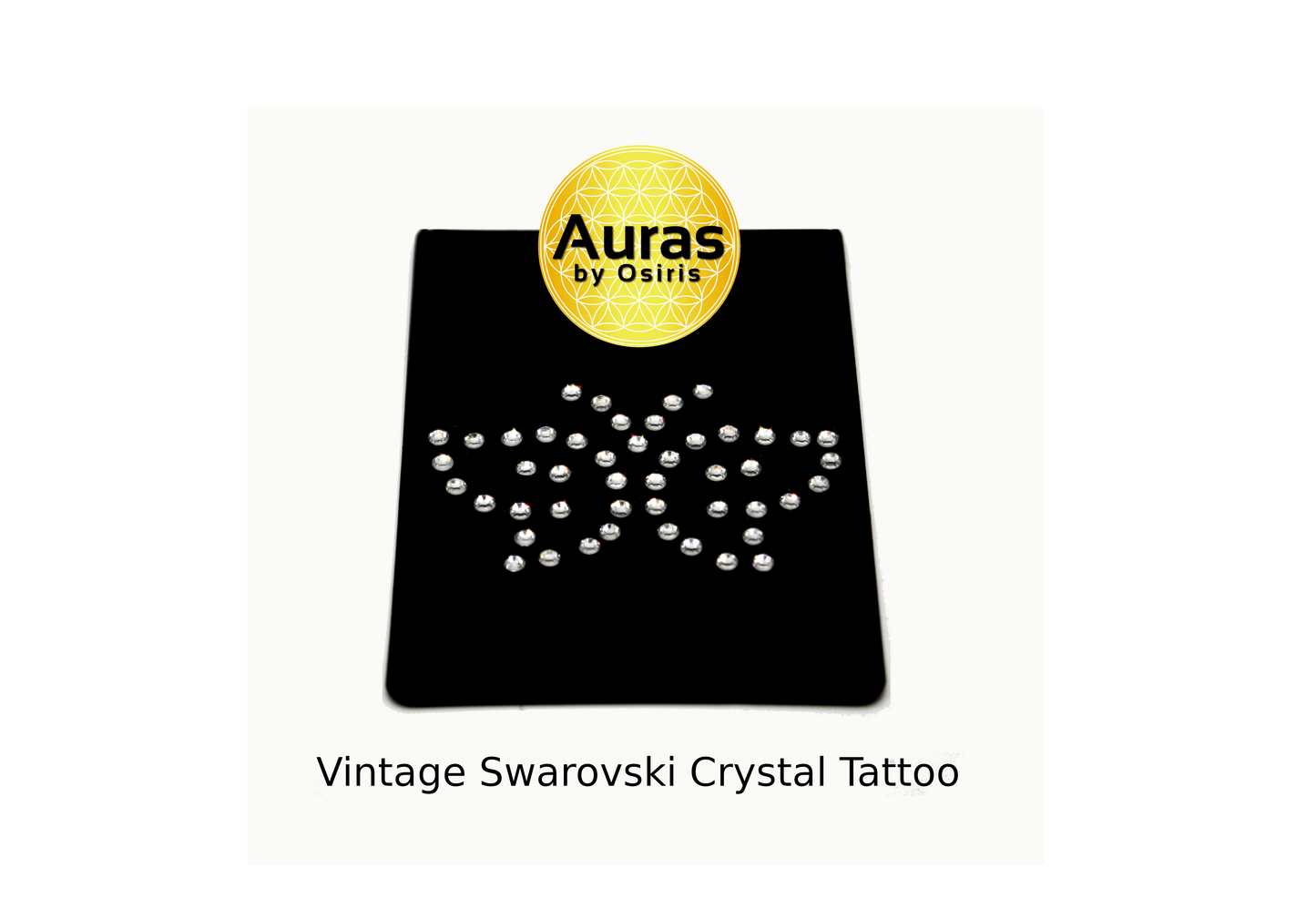 Radiant Relics: Vintage Swarovski 47-Crystal Butterfly Tattoos – Collector's Dream