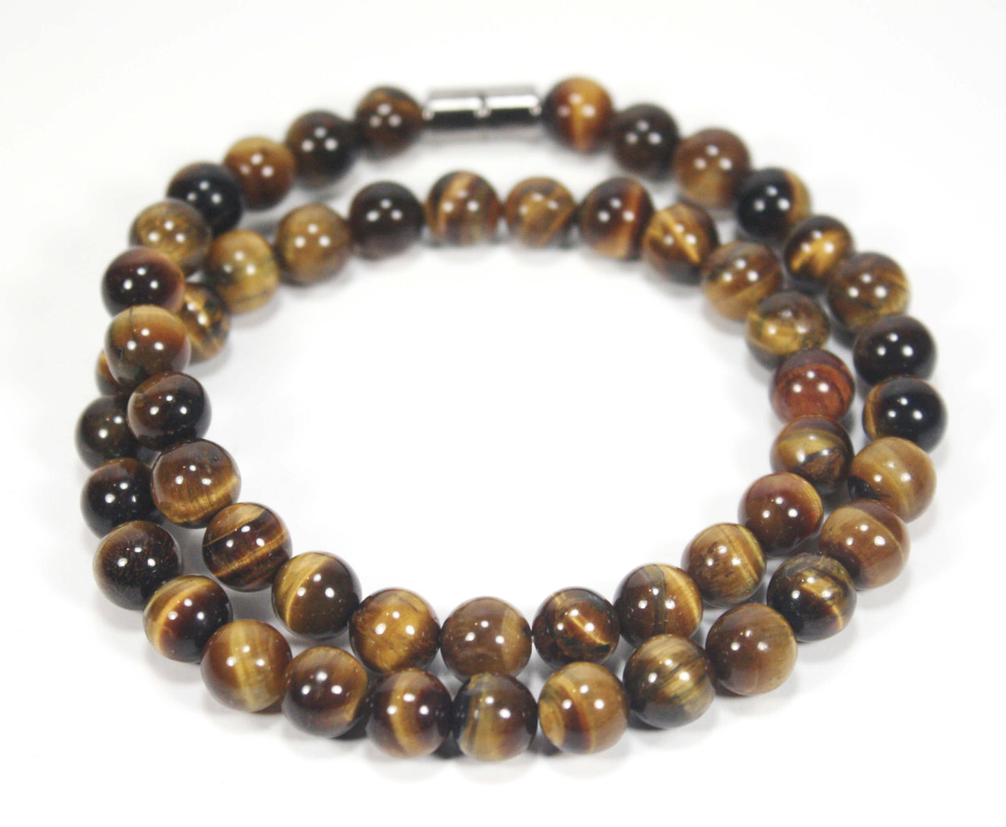 Tiger Eye Necklace (8mm Medium Beads)